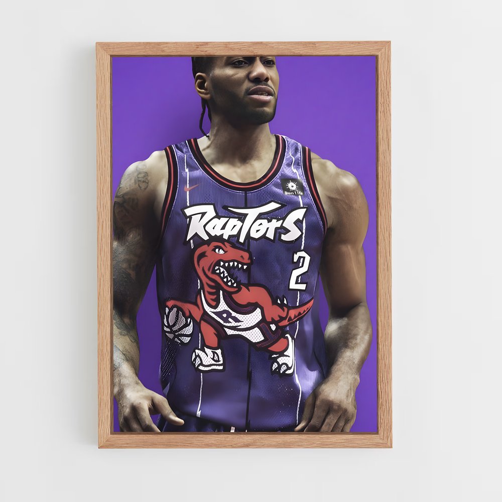 Poster Raptors en Action – affiche Basketball (vue 4)